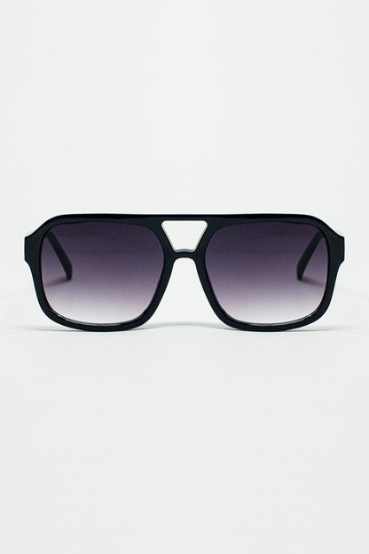 Q2 70´s Aviator Sunglasses In Black