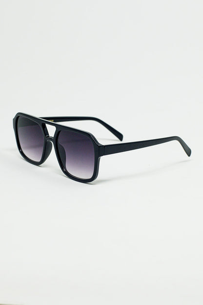 70´s Aviator Sunglasses In Black