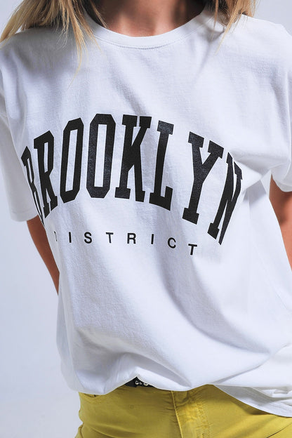 Brooklyn t-shirt in white