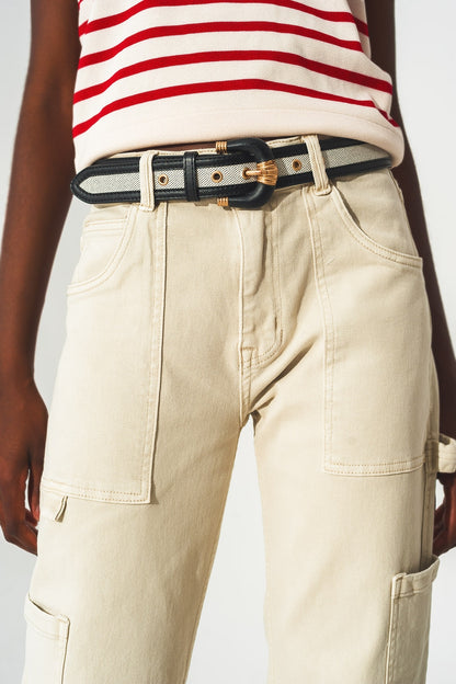 Cargo pants in beige