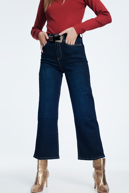 Q2 Dark blue mom jeans