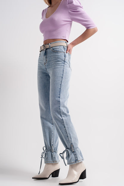 jeans with drawstring