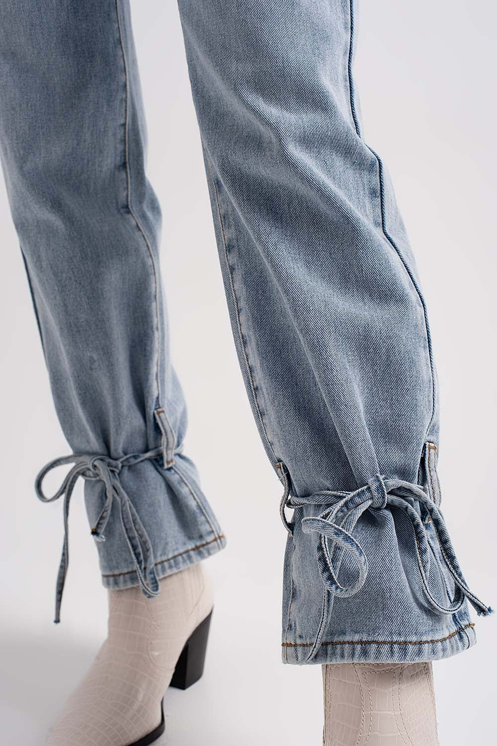 jeans with drawstring