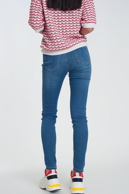 Jeggings in dark wash