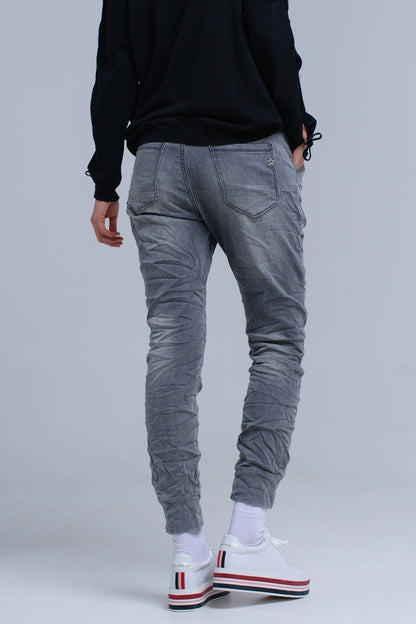 Jogger gray jeans