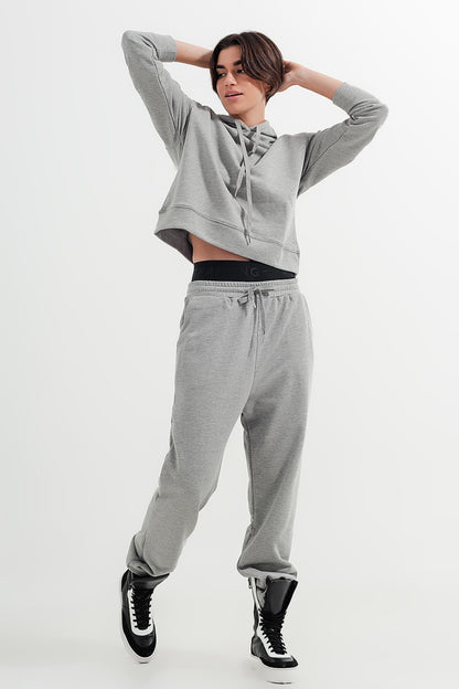 Jogger in light gray heather